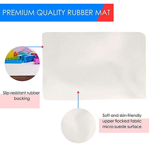 36 x 24 Inch Extra Large Microfiber Rubber Backed Table Protector Craft
