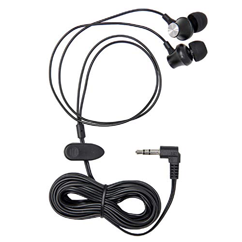 ECS WordSleuth 3.5 mm Transcription Headset with Angled Silicone Ear Tips and In-Ear Design