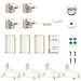 QDOS SureCatch Adhesive Magnetic Cabinet Lock | 4 Locks + 1 Key | White - Perfect Installation the FIRST time - No Removing Drawers! No Drilling! No Tools Required! Only for Standard Framed Cabinets