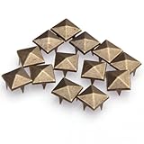 ILOVEDIY 200pcs 12mm Antique Bronze Pyramid Punk Style Studs Rivets for Clothing