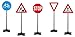 MMP Living Road Signs - Set of 5: Stop, Yield, Crosswalk, Traffic Light, no Entry - 2 feet Tall