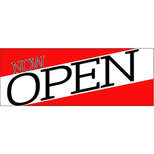 Banner Buzz Make It Visible Now Open Vinyl Banner 11 Oz With Metal