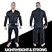 Gold BJJ Jiu Jitsu Gi - Ultra Lightweight Men's Aeroweave - Preshrunk Brazilian Jiu Jitsu Uniform for Men