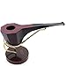 Mr. Brog Handmade Tobbaco Smoking Pipe - Model No. 315 Octagon Mahogany - Pear Wood Roots