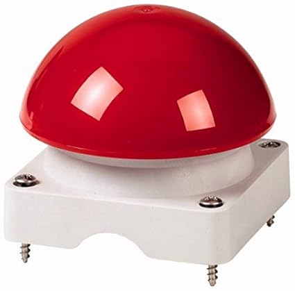 Eaton 071810 Gehäuseoberteil, grau, Pilzkappe rot