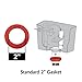 Korky 464BP Universal Toilet Tank To Bowl Gasket & Hardware Kit - Fits Most 2-Inch, 2-Piece Toilet Tanks - Made in USA