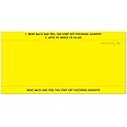 Stock Number Mini Signs - Window Stickers (6" x 3") (White or Yellow) (250 per Box with Permanent Marker) (Yellow)