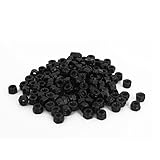 Nylon Lock Nuts Screw Fastener Zinc Plated Black Hex Insert Female M3x0.5mm (50Pcs)