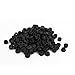 Nylon Lock Nuts Screw Fastener Zinc Plated Black Hex Insert Female M3x0.5mm (50Pcs)
