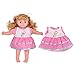 For 14-16 Inch Alive Baby Doll Handmade Lovely Dress Barbie Clothes Outfits Costumes Dolly Pretty Doll Cloth Accessories Cap Set of 6