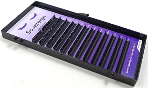 Sovereign Lash Company Eyelash Extensions C Curl (.15 Thickness, 12mm length)