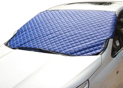 QCYM Universal Car Sunshade Car Snow Covers Window Sunshade For SUV And Ordinary Car Anti-Snow Reflective Foil Snow Windshield Blue SUV Size