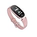 Zuoli Fitness Tracker,Women Smart Fitness Watch, Heart Rate Monitor Smart Bracelet IP67 Waterproof Smart Bracelet with Health Sleep Activity Tracker Pedometer for Smartphone (Rose Gold+H)