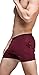 Linemoon Men's Solid Cotton Sleep Bottoms Fashion Red Simple Active Shorts 29-33 Inches