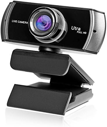 Full 1080P/1536P HD USB Webcam - Facial Enhancement Technology - Newforshop Widescreen Video Calling Recording Camera with Noise Cancelling Mic for Desktop, Laptop, Mac