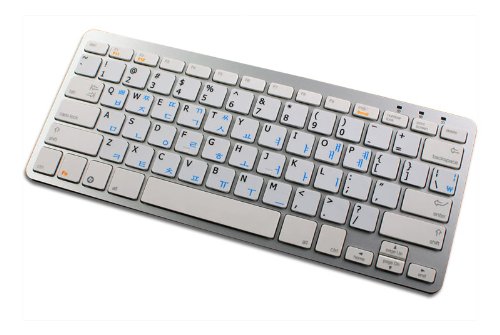 KOREAN - ENGLISH NON-TRANSPARENT KEYBOARD LABELS LAYOUT BLACK OR WHITE BACKGROUND (15x15) FOR DESKTOP, LAPTOP AND NOTEBOOK (White Background)