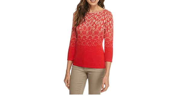 Ruby Rd. Women's Gradient Snake Sweater 