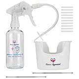 Ear Wax Remover Adult/Kids - Ear Cleaner- Earwax Removal Kit/Tools - High Quality for Safe Cleaning - Most Complete Ear Washing Set: Spray Bottle/Basin/Curettes/Disposable Tips/Instruction Guide