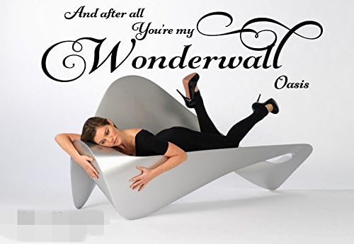 You Are My Wonderwall Song Music Lyrics Vinyl Wall Art Sticker Decal