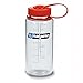 Nalgene W/M 16oz Bottle (Clear/Red Lid, 16 oz)