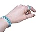 Three Row Multi Stone Adjustable Stretch Scallop Setting Stretch Elastic Cocktail Ring by Pashal