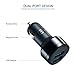 POWERocker BlitzKnob 36W Quick Charge 3.0 USB Car Charger for Smartphones with 3.3FT Micro USB Cable - Black