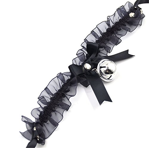 Ziper Handmade Retro Punk Gothic Lace Bell Collar Bowknot Bow Ribbon Choker Necklace Choker Necklace Goth