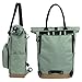TOURBON Nylon Roll-top Clip-On Bike Panniers Women’s Shoulder Tote Bag – Greenthumb 3