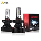 Alla Lighting UM-2018 5202 LED Headlight Bulbs Newest Version 8000 Lumens Extremely Super Bright Cool White High Power Mini 5202 5201 PS24W LED Bulb All-in-One Conversion Kits for Fog Light Lamp