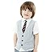 kilofly 5pc Pre-tied Adjustable Zipper Tie Kids Neck Strap Boys Baby Necktie