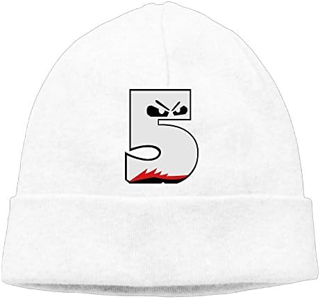 Retro 5 Fire Red Shirt Knit Skull Cap Unisex Reversible Beanie Hat For Men And Women