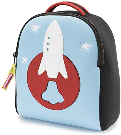 Dabbawalla Bags Toddler Harness Backpack with Removable Safety Leash, Space Rocket
