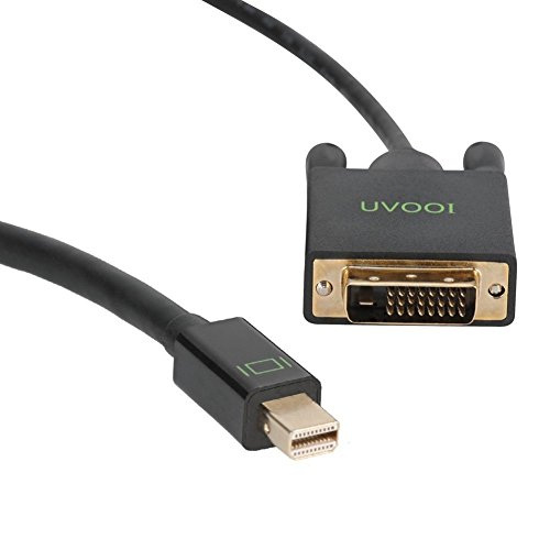 Mini DisplayPort to DVI Cable 10 Feet, UVOOI Thunderbolt 2 to DVI Cable Adapter Compatible MacBook, Surface Pro, MacBook Pro, iMac, MacBook Air, Mac Mini etc Black - Thumbnail 6