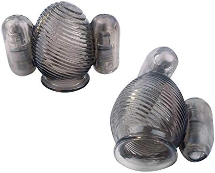 MoonPieee 2 Pcs/Set Men PË-Nís Mássager Male Maŝ`tūbrȁtór Cup Delay Lasting Trainer Men's Gláns Víbratore