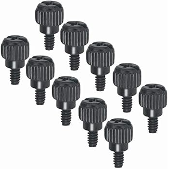 SGTKJSJS 10 x Computer Case Thumbscrews (6-32 Thread) PC Computer Case Fastener Thumb Screws,for Cover/Power Supply/PCI Slots/Hard Drives