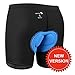 BALEAF Men's Bike Shorts 3D Padded Cycling Underwear with Padding Anti-slip Silicon Mountain Biking Bicycle Gear Black S