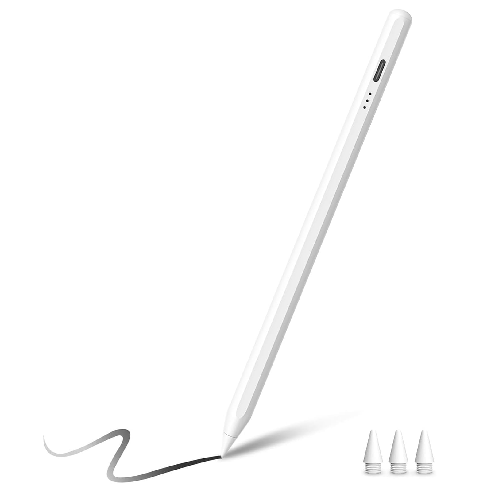 Stylus Pen for Apple iPad (2025-2018),Tilt Sensitivity Palm Rejection Fast Charge Stylus Pencil,iPad Pencil for i Pad 11th A16/10/9/8/7/6th & Pro 13/12.9/11(M5/M4) & Air 13/11(M3/M2)&Mini A17 Pro/6/5