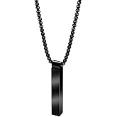 Geoffrey Beene 3D Customizable Vertical Bar Pendant Necklace