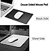 Mouse Pad, Aluminum Gaming Mousepad Non-Slip PU Base Double Sided Mouse Mat, Dirt Resistant Easy to Clean for Home, Office & Travel, Micro Sand Blasting Aluminum Surface for Fast Accurate Control