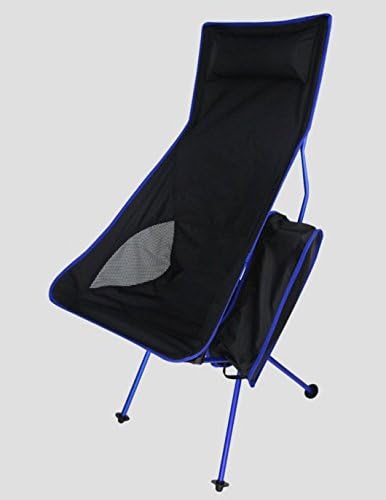 Lucky NS Moon Chair Ultralight, Portable, Folding, Camping Backpacking Chairs with Carry Bag Blue