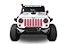 Hooke Road Pink Jeep JK Headlight Cover Front Light Bezels Inserts for 2007-2018 Jeep Wrangler JK