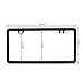 Black Car License Plate Frames,2 PCS Stainless Steel Licence Plate Covers with 2 Holes Fixed for US Car Number Plate by Eyouic