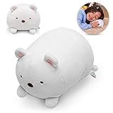 HAKOL Plush Polar Bear Squishy Stuffed Toy 6'' | Soft, Smooth, Cuddly, Washable, Lightweight, Portable | for Pretend Play, Interactive Games, Role & Imaginative Playing, Educational Fun & Learning