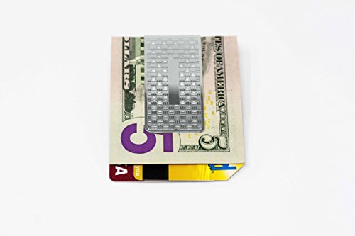 Silver Cross Pattern Stainless Steel Boxed Money Clip