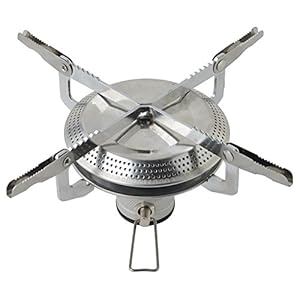 praise 折りたたみ式 小型ガスバーナー 強力火力キャンピングガスストーブ シングルバーナーキャンピングストーブ 一人用コンロ 専用ポーチ 付き