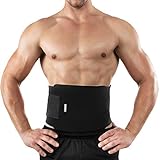 Bracoo Waist Trimmer Weight Loss Wrap, Sweat Sauna Slim Belt for Men and Women - Abdominal Trainer, Stomach Fat Burner, Increased Core Stability, Metabolic Rate, SE20