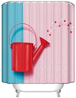 Shower Curtain Inspirational Quotes Live Laugh Love pattern polyester Barthroom Accessories 60X72 inches