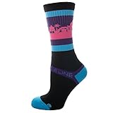 Strideline Athletic Socks Puerto Rico Purple/Pink on Black 3500111 Strapped Men