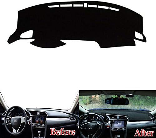 Dashboard Cover Dashmat Dash Mat Fit For Honda Civic 2018 Pad Sunshade Dash Board Cover Carpet Accessories Car Styling