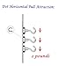 Magnetic Hooks, Makone 12 Pound Heavy Duty Neodymium Hanging Mighty Magnetic Hooks D16 (10 Packs)